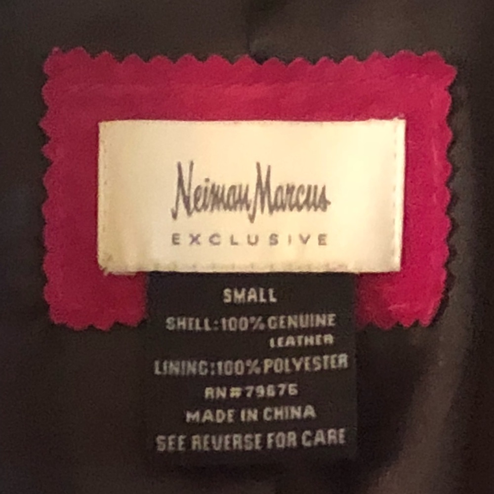 Neiman Marcus Suede Pink Jacket
